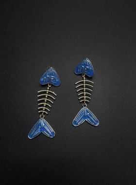 Vintage古着设计感古早风独特小众耳环复古耳环R73155