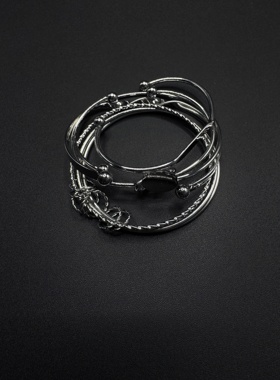 Vintage古着设计感古早风独特小众手链复古手饰手镯H62057