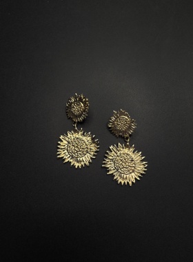 Vintage古著时尚小众设计耳环轻奢气质优雅个性百搭简约F62958