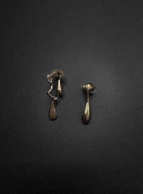 Vintage古着设计感古早风独特小众耳饰复古耳饰B110506