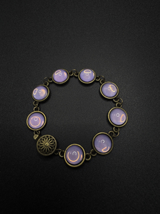 Vintage古着设计感古早风独特小众手链P62653