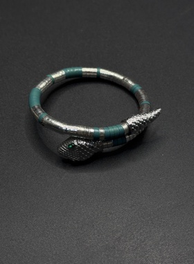 欧美夸张个性蛇形缠绕造型项链女极简朋克配饰摄影装饰品R21709