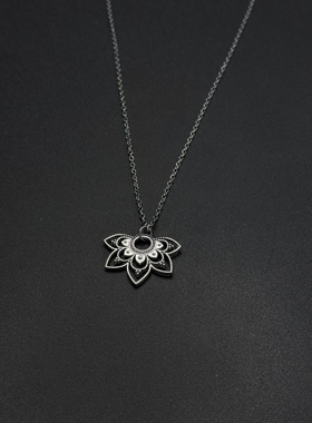 Vintage古着设计感古早风独特小众项链R30309