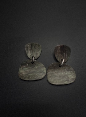 Vintage古着设计感古早风独特小众耳环复古耳环P82154