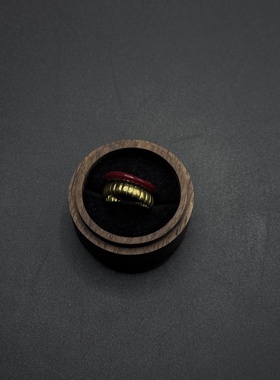 新年红色戒指女小众秋冬复古戒轻奢高级感食指套戒P11954