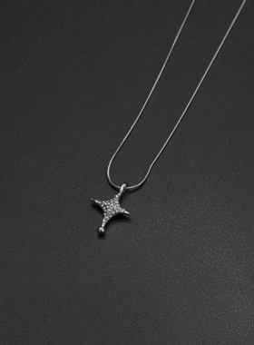 小众设计感新款时尚十字架吊坠项链冷淡风百搭锁骨链R30403