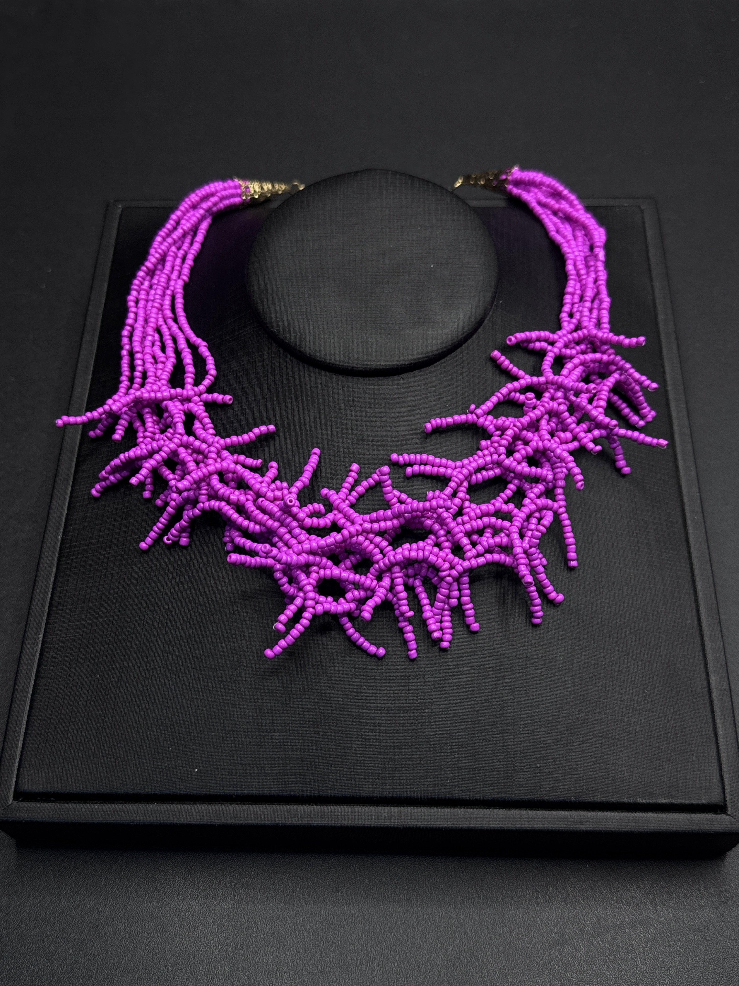 欧美风百搭项链紫色米珠热销颈链中古首饰多股项链R31716,饰品/流行首饰/时尚饰品新,项链,淘宝优惠券,粉丝福利购,淘宝优惠卷