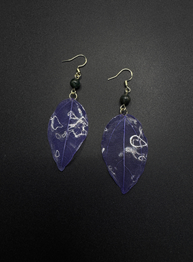 Vintage古着设计感古早风独特小众耳环R62057