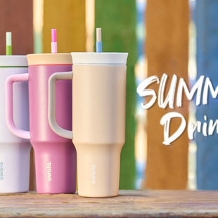 304不锈钢保温杯运动杯吸管杯大容量水杯北美 40OZ Owala Tumbler