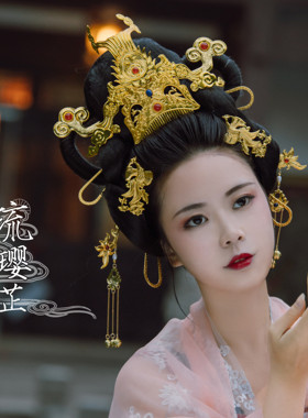 神仙图琉璎芷铜镀金唐风