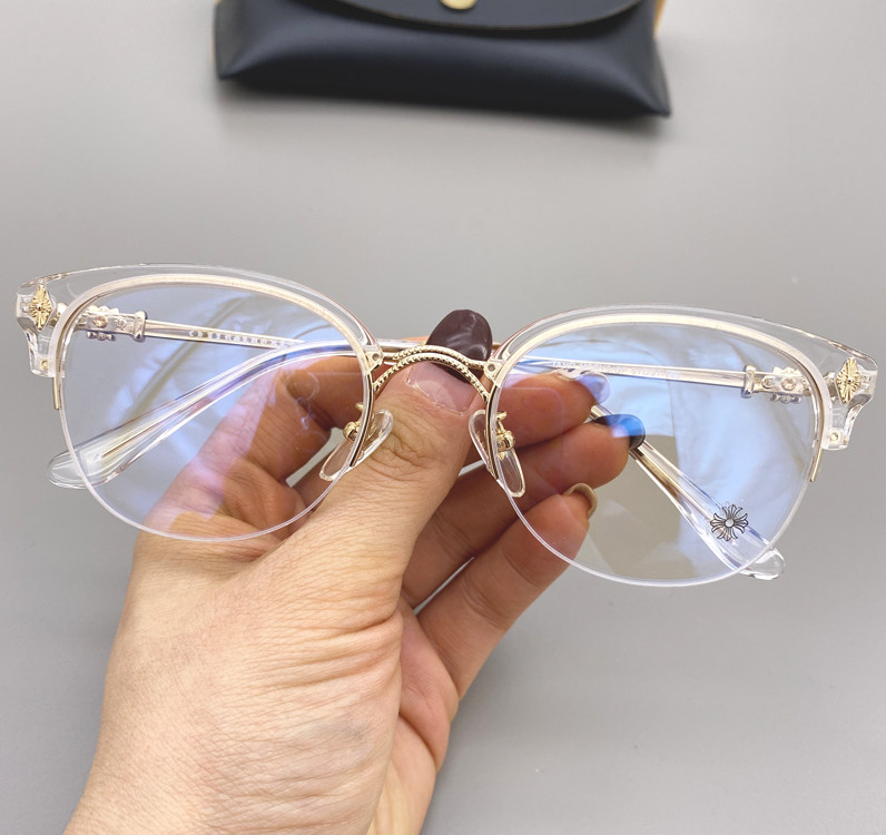 王牌眼镜框架 复古板材半框透明框圆形文艺男女近视平光镜