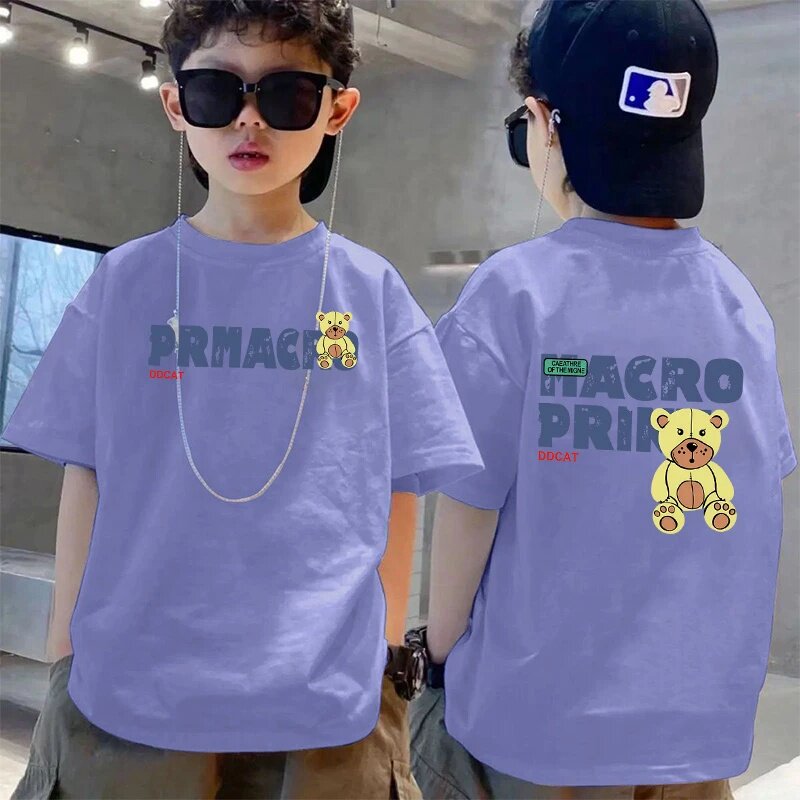 男童短袖T恤夏季薄款2026新款男孩酷帅半袖夏装儿童装纯棉上衣潮t