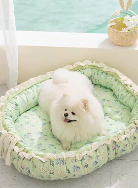 26年新款狗猫窝宠物窝春夏季两用中小型犬狗床公主风狗垫子宠物窝