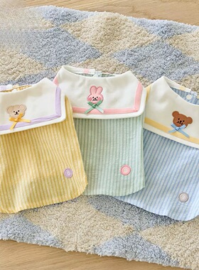 26年春夏季新款狗狗衣服海军领薄款背心透气两脚T恤猫咪宠物服饰