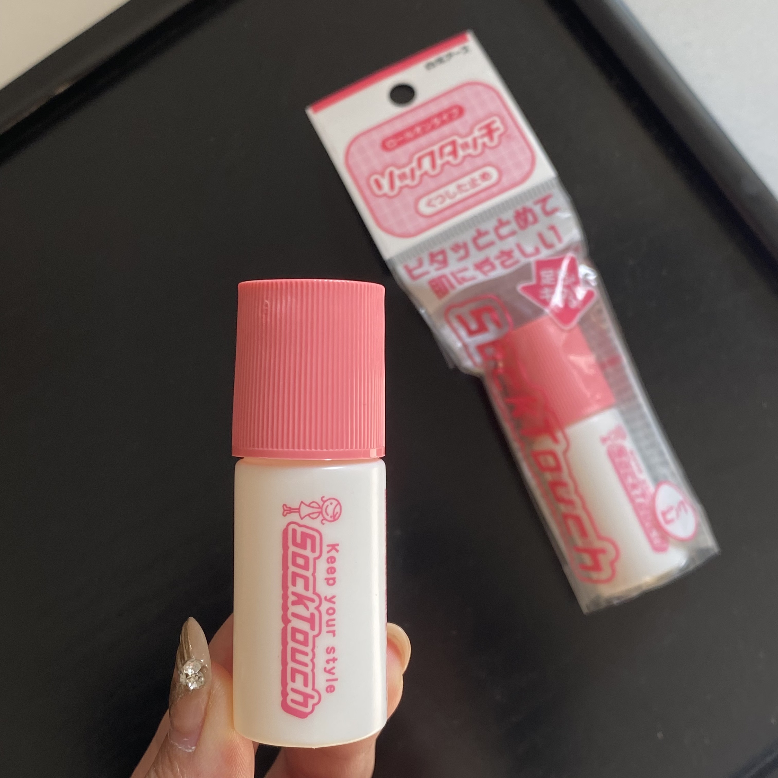 日本产长袜过膝袜防滑防掉胶水