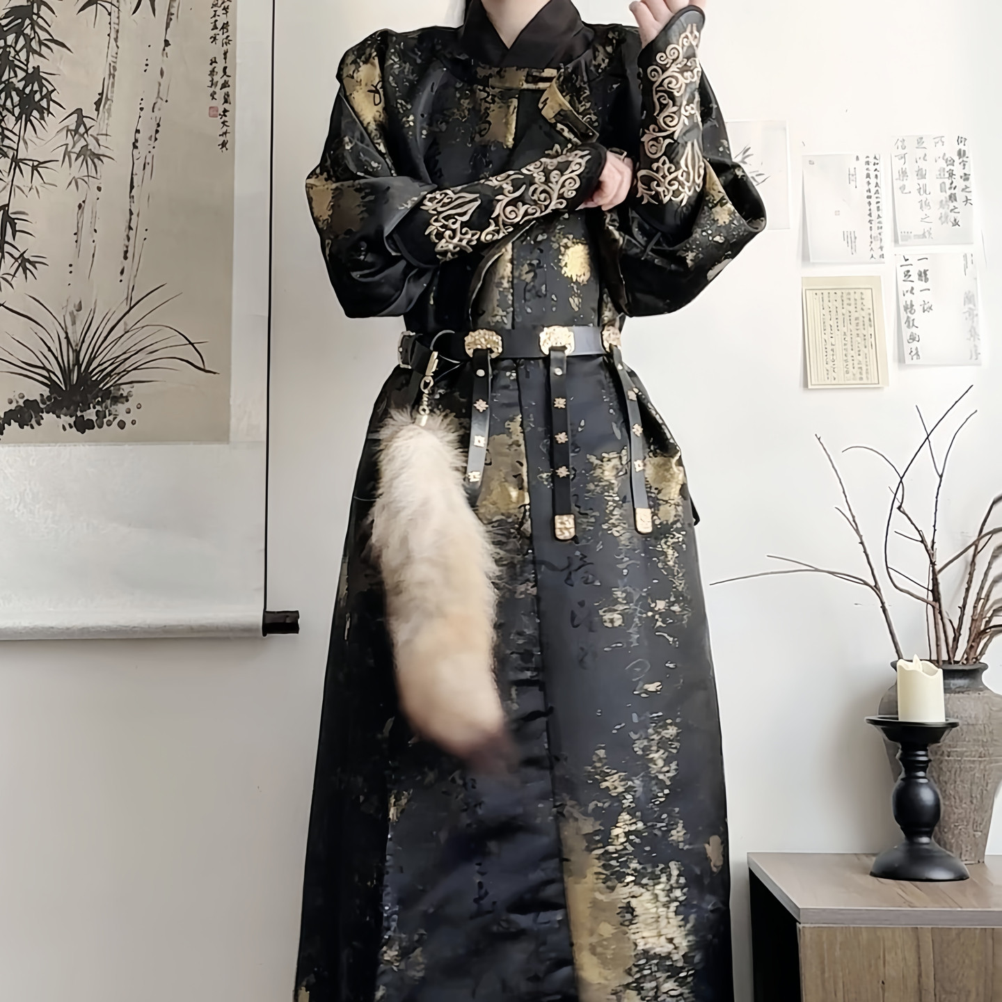 青云霓裳原创汉服【雲缕】唐制圆领袍春款织金缺胯袍男女同款新品,女装/女士精品,汉服上装,淘宝优惠券,粉丝福利购,淘宝优惠卷