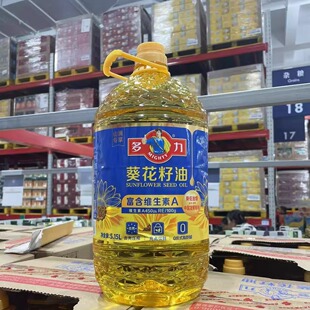 山姆代购多力葵花籽油5.15L零反式脱壳压榨商用家用食用油大桶装