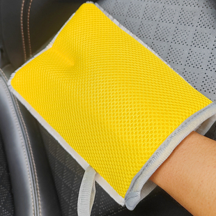 汽车内饰清洁海绵擦去污擦拭纤维方块除尘去污皮革座椅清洗刷工具