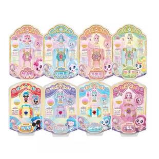 奇妙萌可第七季月神月食敞篷车套装行李箱优雅美丽萌可公仔玩具