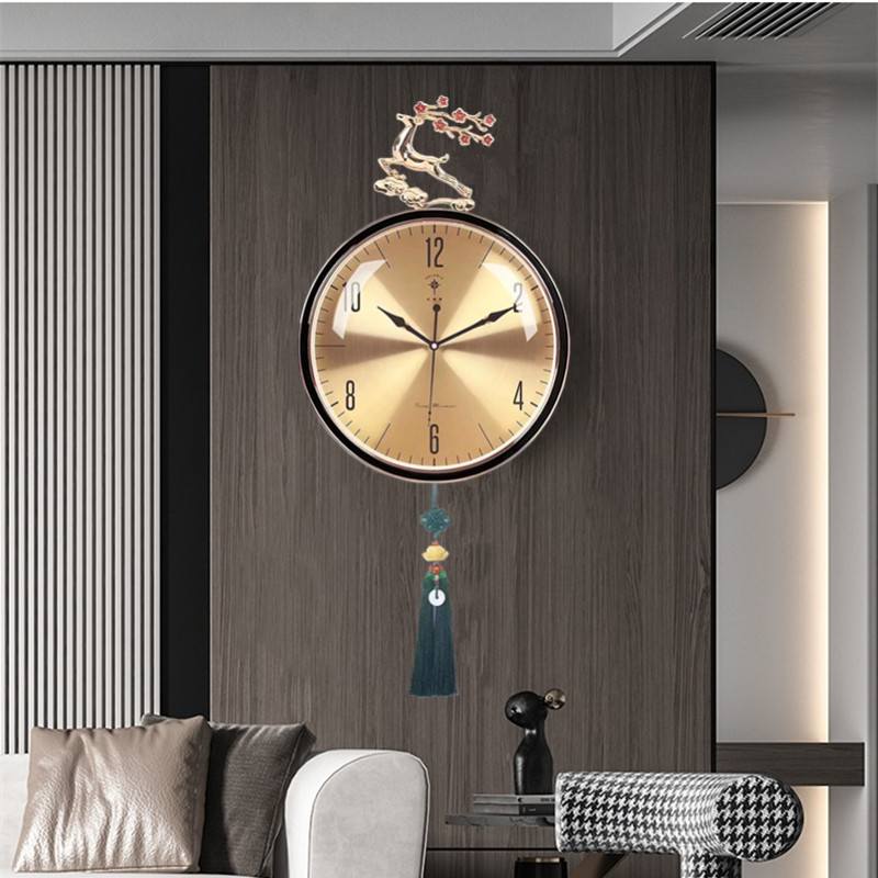 客厅挂钟新款创意钟表简约现代时尚轻奢装饰网红挂墙时钟大气