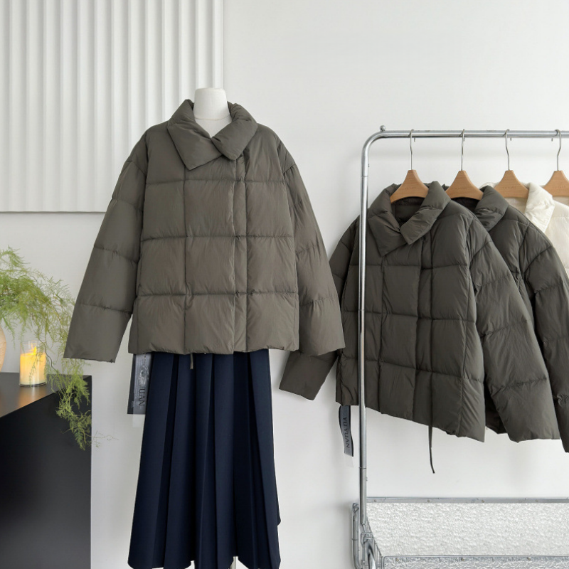 新款冬季立领棉服女2025年时尚宽松小个子短款设计感加厚保暖外套