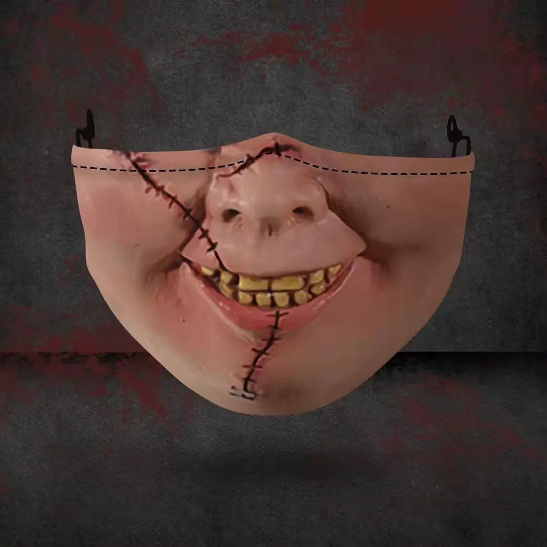 3D медицинская маска для взрослых, многоразовая, хэллоуин, 3D