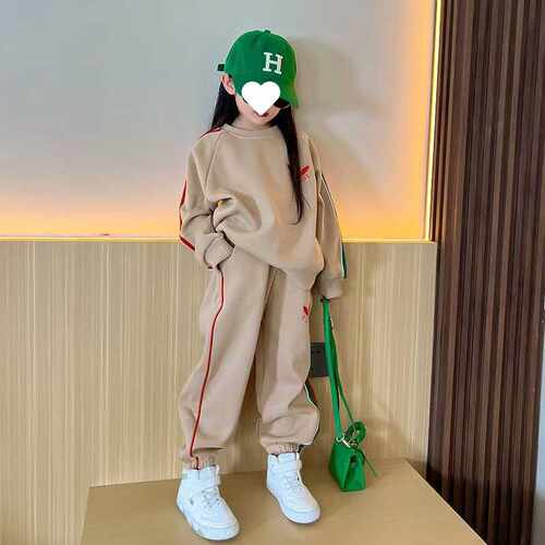 女童早秋长袖卫衣卫裤两件套新款中大童宽松上衣裤子时髦套装