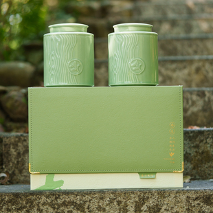 春茶包装盒空礼盒龙井碧螺春玉露毛尖毛峰陶瓷茶叶罐半斤礼盒定制