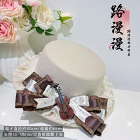 Viola Serenade, Lolita top hat, British style, cla series, elegant Lolita with lace bow at the edge thumbnail 7