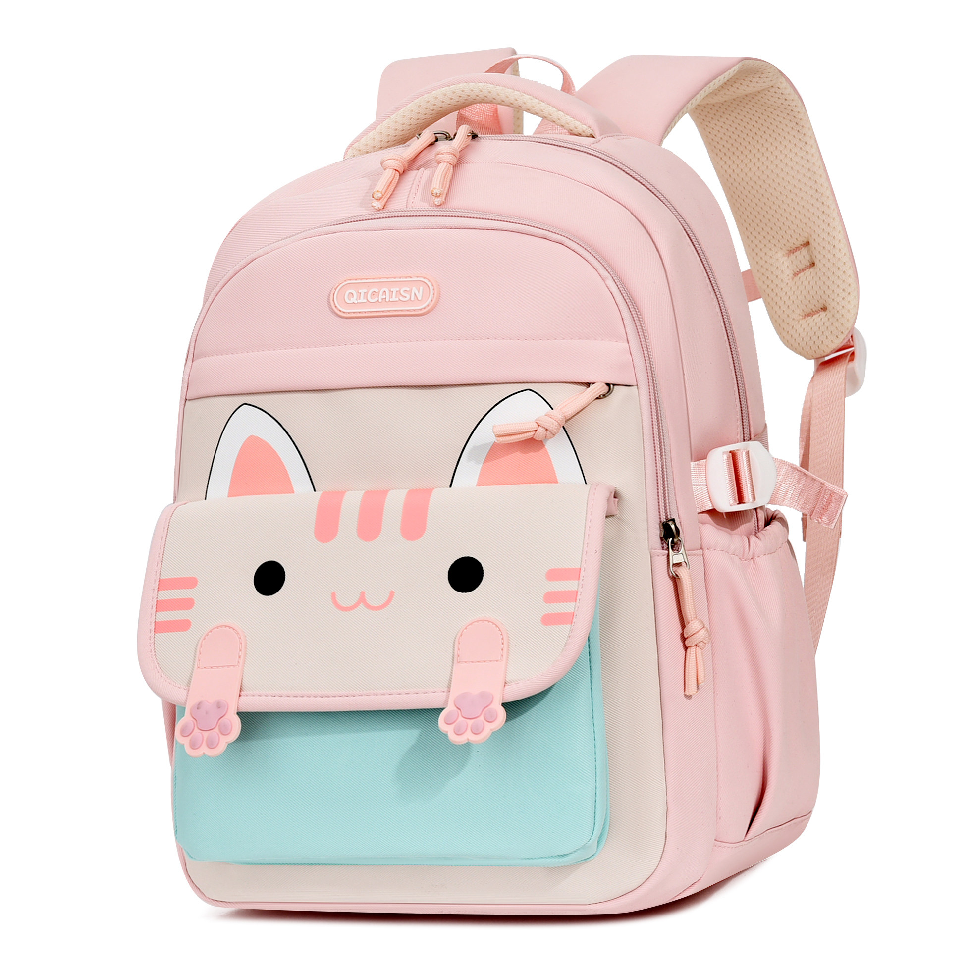 幼儿大班之一二年级猫咪图案书包
