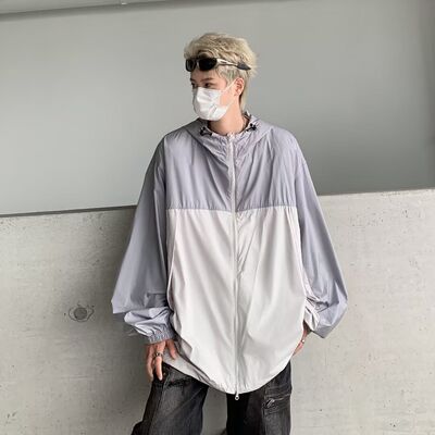防晒衣男超薄透气夏季外套潮流学生宽松帅气情侣夹克衫休闲空调服