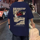 复古宽松2026半袖 夏季 港风 男恤t短袖 新款 体恤衫 t重磅五分潮牌美式