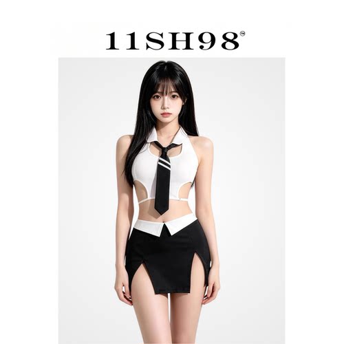 11SH98 性感风秘书装cosplay老师办公室制服性感小胸制服qqny内衣