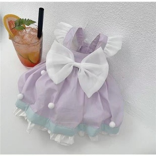 夏季 蛋糕裙博美马尔济斯约克夏宠物连衣裙狗狗衣服猫咪连衣裙