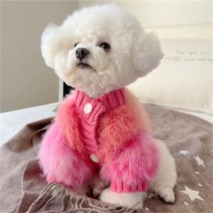 狗狗衣服秋冬款 保暖小型犬泰迪比熊博美小狗针织毛衣宠物衣服 冬季