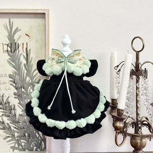 宠物狗狗猫咪秋冬款 外出礼服 小型犬泰迪比熊马尔济斯新中式