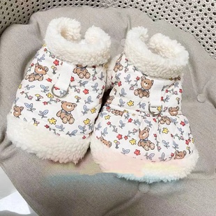 宠物外套猫咪狗衣服可爱毛绒情侣牵引棉衣马甲外套法斗贵宾衣服