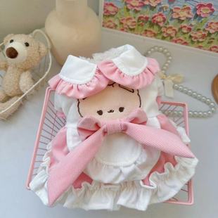 狗狗衣服秋冬装 猫咪公主裙蝴蝶结甜美可爱小型犬泰迪宠物 厚款