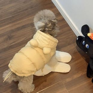 宠物衣服秋冬款 狗狗棉服马甲雪纳瑞泰迪比熊博美猫咪加绒马甲