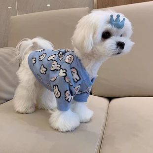 宠物衣服狗狗毛衣马尔济斯比熊泰迪博美雪纳瑞小狗小型犬猫秋冬装