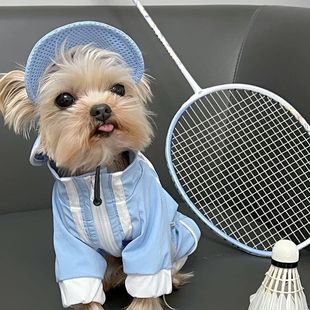 冲锋衣秋冬连帽狗狗衣服宠物外套小型潮牌泰迪雪纳瑞比熊四脚柴犬