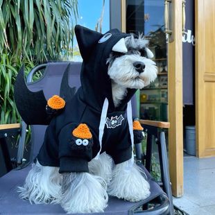 宠物秋冬保暖外套卫衣加绒棉服雪纳瑞泰迪博美比熊狗狗衣服