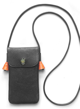 九华彩 真皮斜跨手机包华为mate70pro手机袋x6适用pura80ultra斜背手机壳头层牛皮50保时捷背带手机套防摔80+