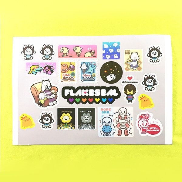 绮丽屋日本动漫周边传说之下undertale q版贴纸满百包邮现货