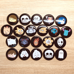 绮丽屋动漫周边UNDERTALE传说之下/SANS吧唧徽章玩具满百包邮现货