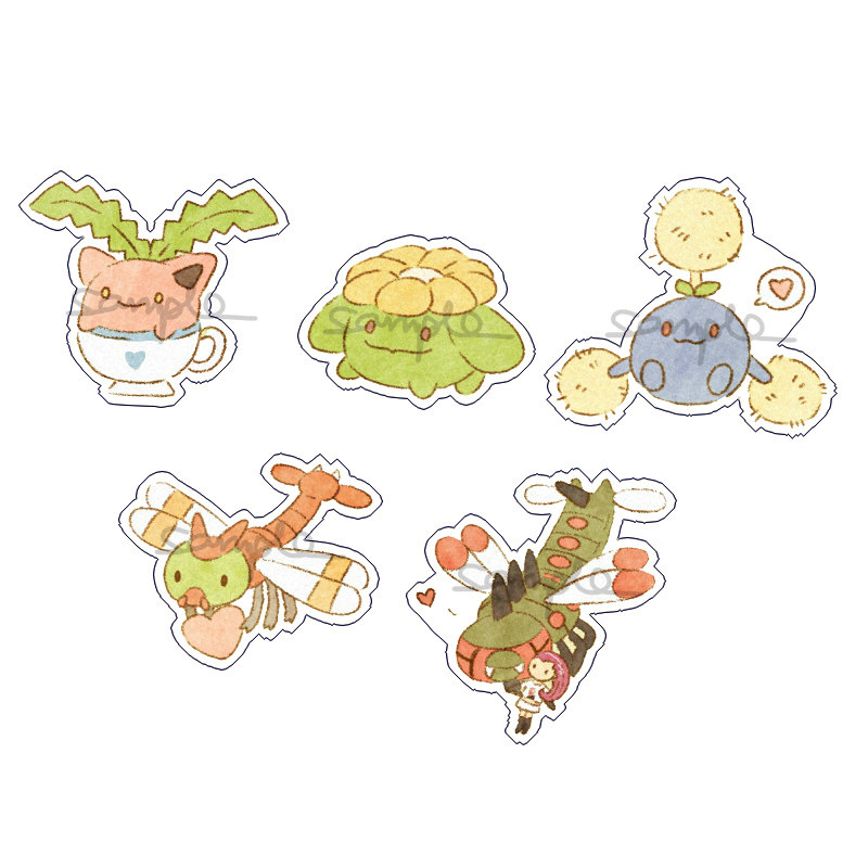 动漫游戏周边口袋妖怪宝可梦毽子草透明亚克力挂件新现货满包邮新