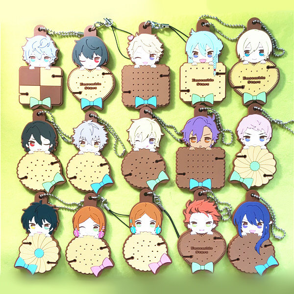 绮丽屋日本动漫周边偶像梦幻祭饼干曲奇系列橡胶挂件包邮