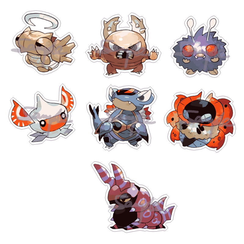 动漫游戏周边口袋妖怪宝可梦虫系透明亚克力挂件吊饰全新现货包邮