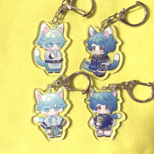 绮丽屋动漫周边二次元玩具原神重云行秋Q版透明亚克力挂件现货新