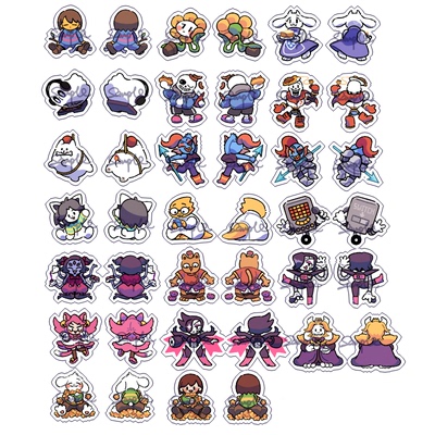 动漫游戏周边Undertale传说之下Q版人物双面透明亚克力挂件挂饰